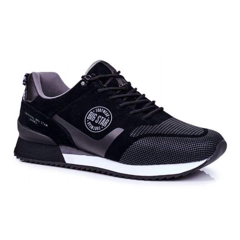 Sportovní pánské tenisky Big Star Black GG174548 černý šedá 1