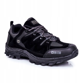 Pánské trekové boty Big Star Outdoor GG174282 černý šedá 1