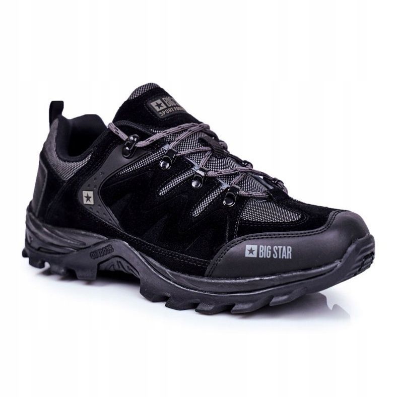 Pánské trekové boty Big Star Outdoor GG174282 černý šedá 1