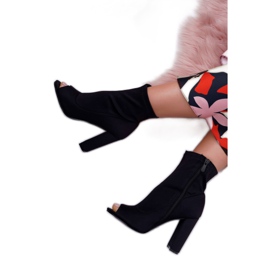 SEA Dámské boty na vysokém podpatku Lycra Otevřené prsty nejprve černé černá 3 SEA Dámské boty na vysokém podpatku Lycra Otevřené prsty nejprve černé černá 3