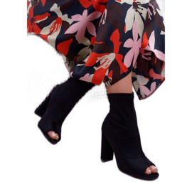 SEA Dámské boty na vysokém podpatku Lycra Otevřené prsty nejprve černé černá 2 SEA Dámské boty na vysokém podpatku Lycra Otevřené prsty nejprve černé černá 2