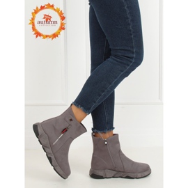 Šedé sportovní boty KFS-506 Grey šedá 1 Šedé sportovní boty KFS-506 Grey šedá 1