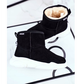 Dětské sněhové boty Big Star Dark Grey GG374085 černá vícebarevný 1