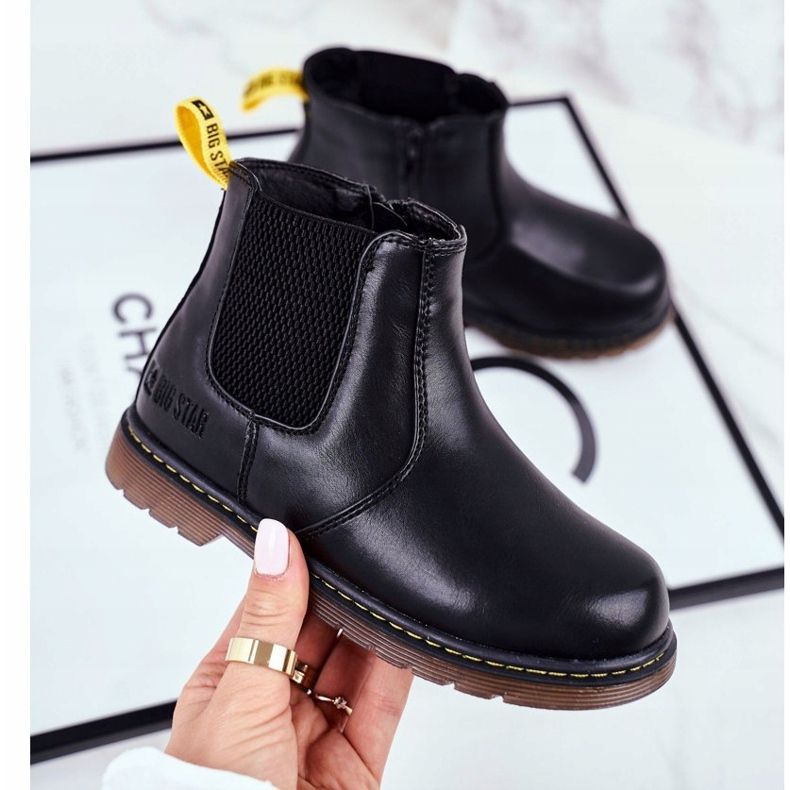 Dětské boty Jodhpur Big Star Black GG374080 černý 1