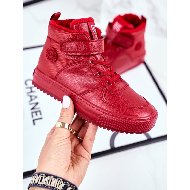 Dětské boty Tenisky Big Star teplá červená GG374042 červené 1