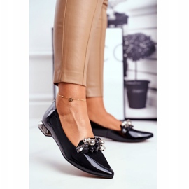 Dámské baleríny Laura Messi Leather Black 2157 černý 1