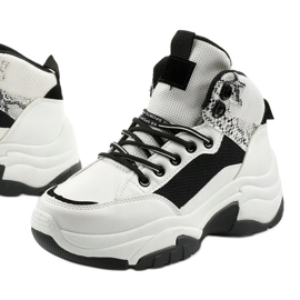 Bílé tenisky Cirisesis bílý černý 1