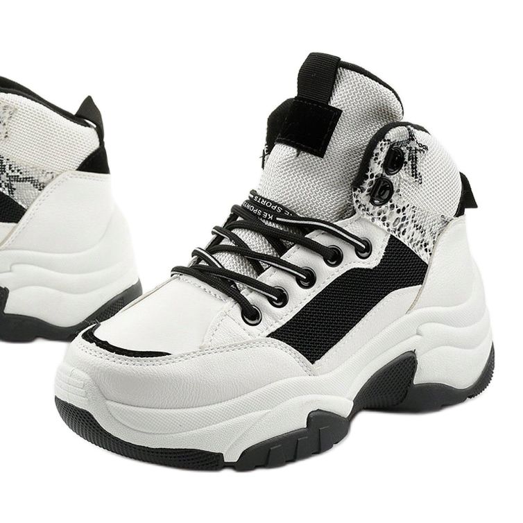 Bílé tenisky Cirisesis bílý černý 1