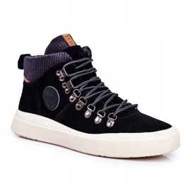 Pánské tenisky Leather Big Star Black GG174330 černý 1
