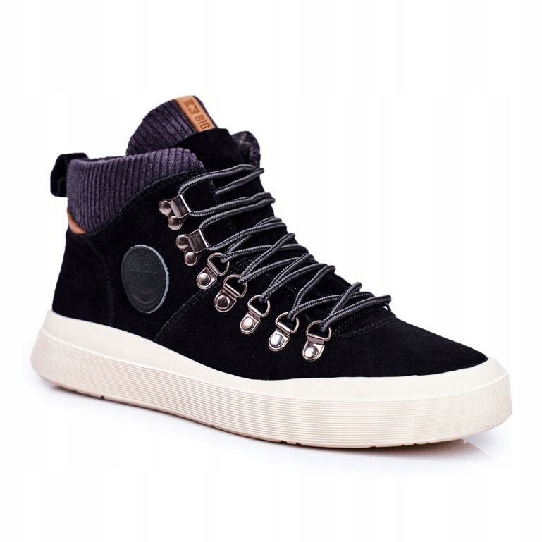Pánské tenisky Leather Big Star Black GG174330 černý 1
