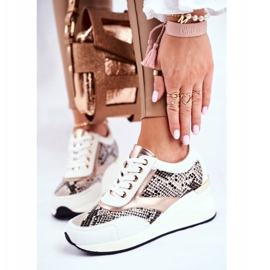 GOE Dámské sportovní boty Tenisky bílé kůže GG2N3045 bílý vícebarevný 2