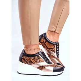 GOE Dámské sportovní boty Tenisky černé kůže GG2N3044 černá vícebarevný 2