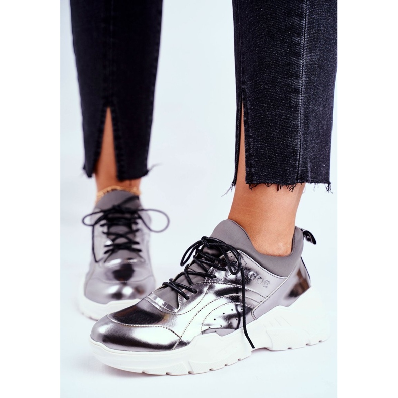 Dámské tenisky Goe Leather Pewter GG2N3040 černý 1