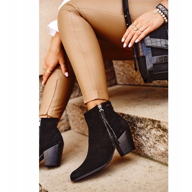 Dámské boty na vysokém podpatku Big Star Black GG274362 černá 1