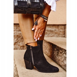 Dámské boty na vysokém podpatku Big Star Black GG274362 černá 2 Dámské boty na vysokém podpatku Big Star Black GG274362 černá 2