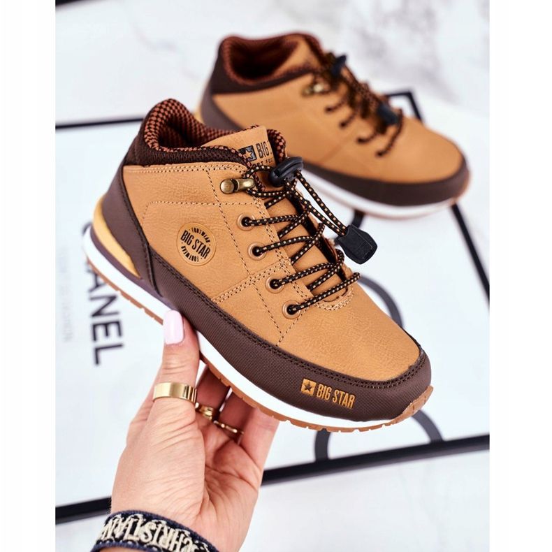 Dětské kozačky Big Star Camel GG374102 hnědý vícebarevný 1