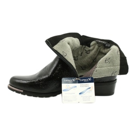 Dámské kozačky Caprice lakované 25309-25 černý 7