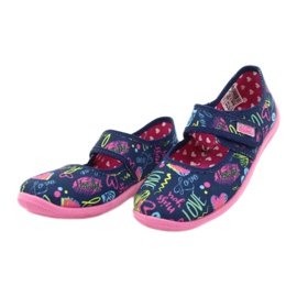 Dětské boty Befado 945Y431 námořnická modř růžový vícebarevný žluť 3