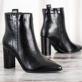 Seastar Stylové kozačky se vzorem černý 2