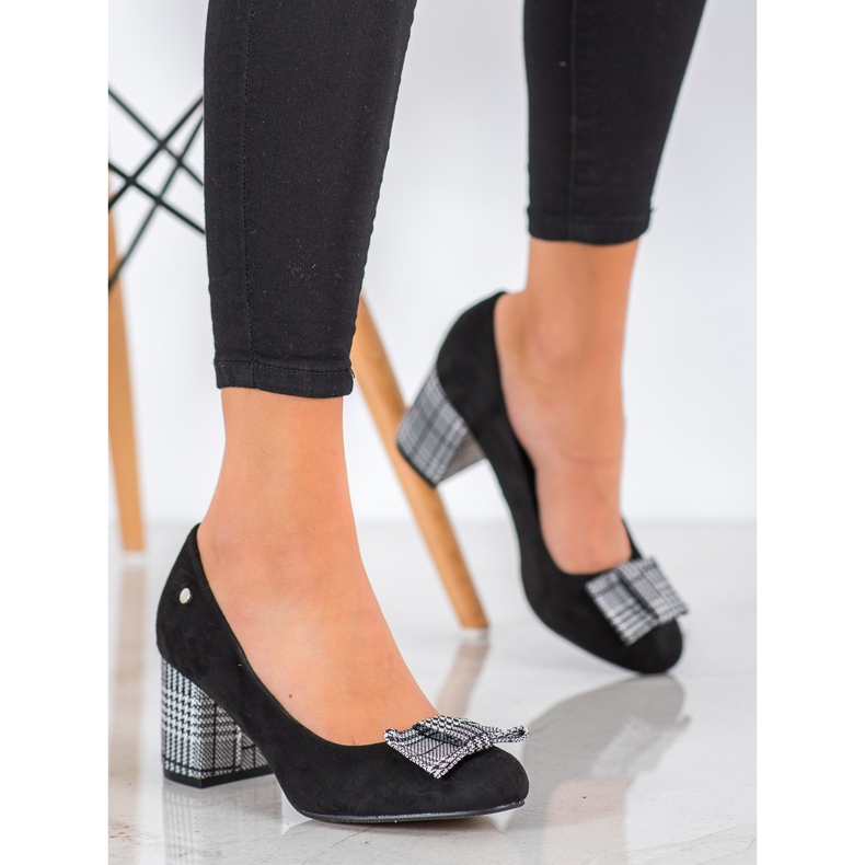 Filippo Pohodlné lodičky na sloupku bílý černá 1