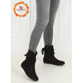 Černé dámské boty saszka DH26 Black černý 1