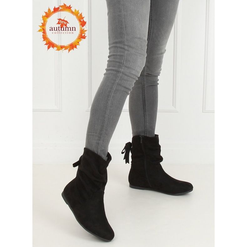 Černé dámské boty saszka DH26 Black černý 1