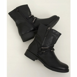 Černé vojenské boty J19-108 černé černý 1