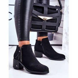 S.Barski Dámské boty na podpatku teplé černé blanche černá 1 S.Barski Dámské boty na podpatku teplé černé blanche černá 1