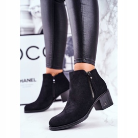 S.Barski Dámské boty na podpatku teplé černé blanche černá 2 S.Barski Dámské boty na podpatku teplé černé blanche černá 2