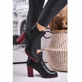 Dámské boty na vysokém podpatku Sergio Leone černé BT538 černá 1 Dámské boty na vysokém podpatku Sergio Leone černé BT538 černá 1