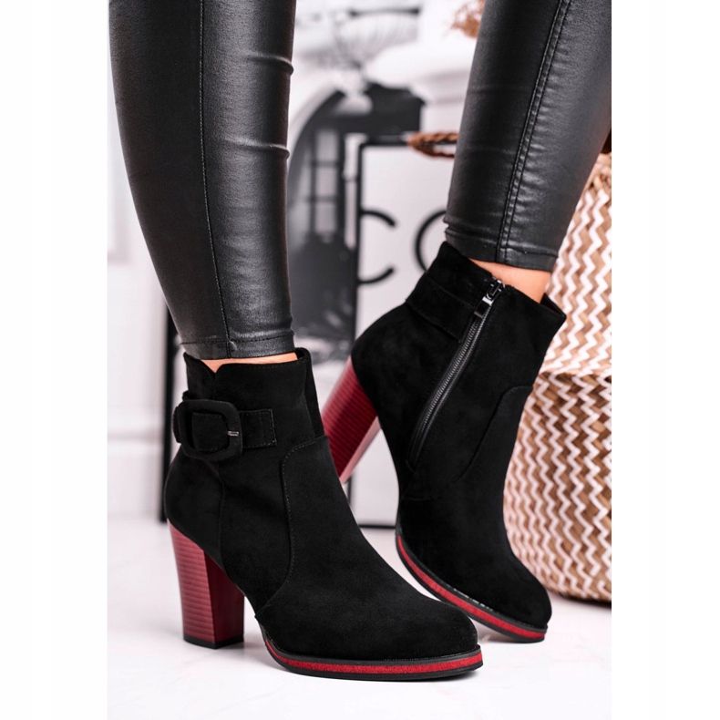 Dámské boty na vysokém podpatku Sergio Leone černé BT533 černá 1 Dámské boty na vysokém podpatku Sergio Leone černé BT533 černá 1