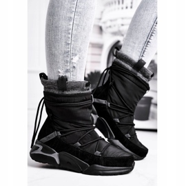 Dámské sněhové boty Big Star Black GG274628 černá 1