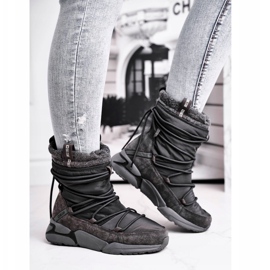 Dámské sněhové boty Big Star Grey GG274629 šedá 1