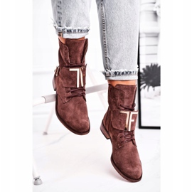 Dámské boty Nicole Suede Brown 2591 hnědý 1