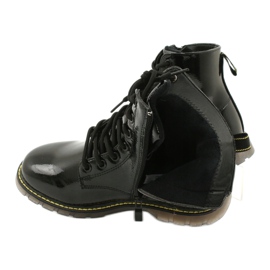 Černé lakované kozačky Evento 20DZ23-3216 Marita černá 6