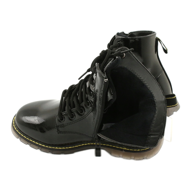 Černé lakované kozačky Evento 20DZ23-3216 Marita černá 6