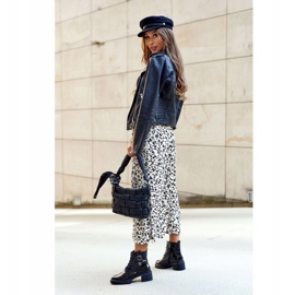 S.Barski Dámské kozačky lakované černou Drive Me Crazy černá 1