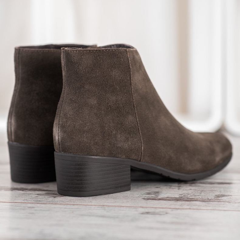 Filippo Klasické kožené boty khaki 1