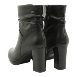 M.Daszyński Černé kozačky na postu Daszyński AF125-7 černá 3 M.Daszyński Černé kozačky na postu Daszyński AF125-7 černá 3