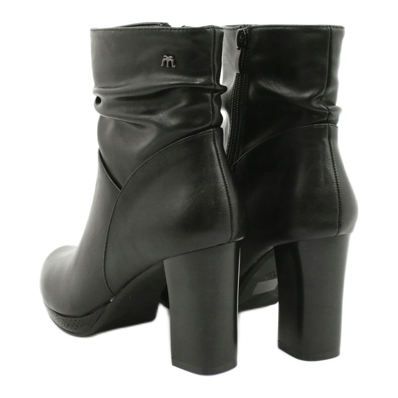 M.Daszyński Černé kozačky na postu Daszyński AF125-7 černá 3 M.Daszyński Černé kozačky na postu Daszyński AF125-7 černá 3