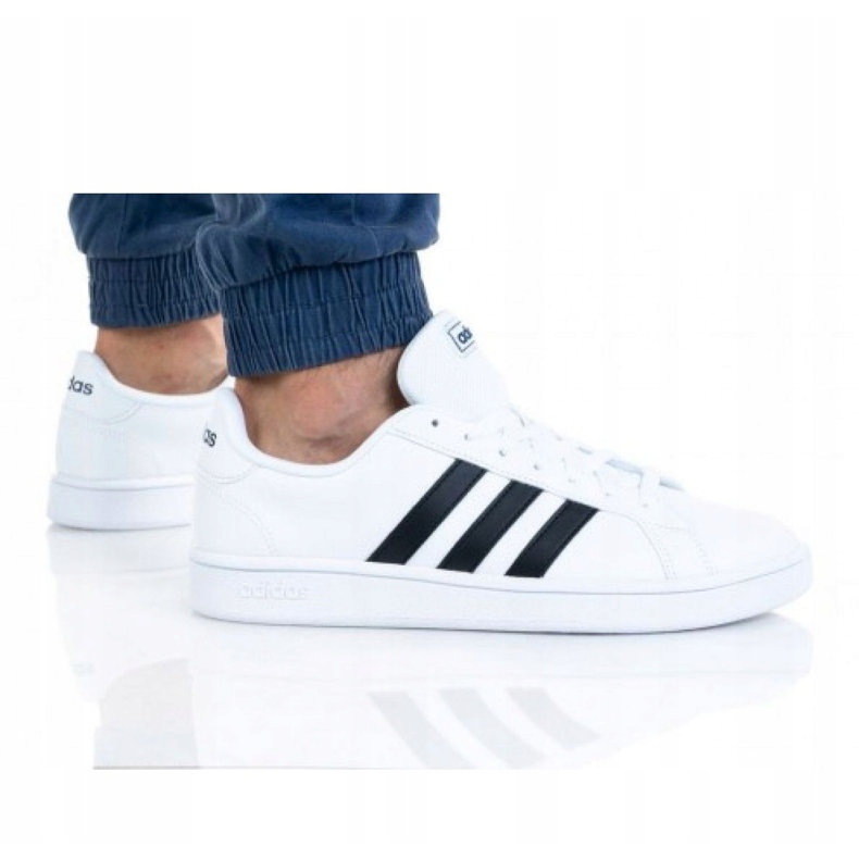 Boty Adidas Grand Court Base M EE7904 bílý černý 4