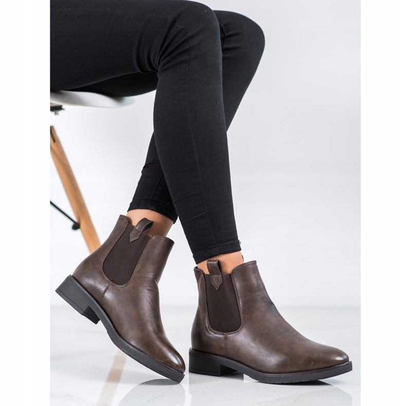 Kylie Teplé boty Chelsea hnědý vícebarevný 2