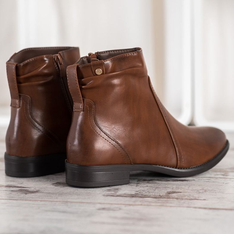 Sergio Leone Klasické hnědé kozačky hnědý 1