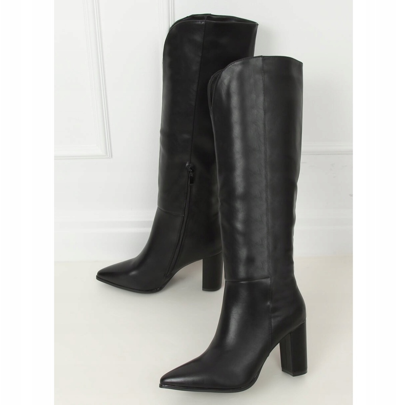 Klasické černé vysoké podpatky RB94P Black černá 1