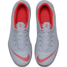 Kopačky Nike Mercurial Vapor 12 Club Mg Jr AH7350 060 vícebarevný šedá 1