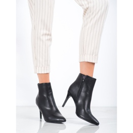 Sweet Shoes Sexy kozačky z eko kůže černá 1