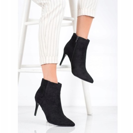 Sweet Shoes Sexy semišové kozačky černá 2