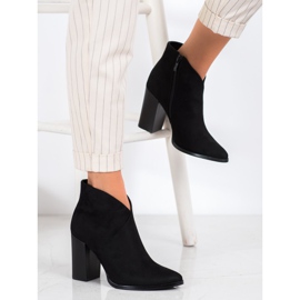 Filippo Stylové kozačky na sloupek černá 2