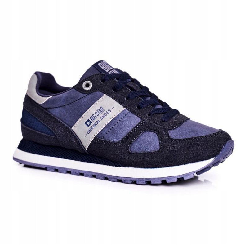 Dámské sportovní boty Tenisky Big Star Navy Blue GG274676 námořnická modř modrý šedá 1