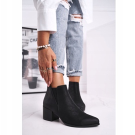 Dámské boty Sergio Leone Jodhpur boty Eco Nubuck Black BT621 černý 1